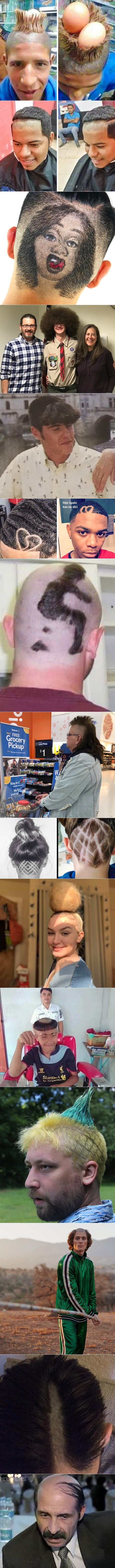 15 besmislenih frizura koje dokazuju da čak ni šišanje na nulu ponekad nije loša odluka