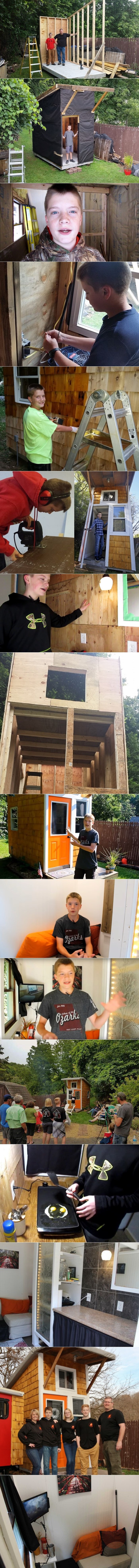 13-godišnjak je napravio minijaturnu kućicu, a njena unutrašnjost će vas potpuno oduševiti