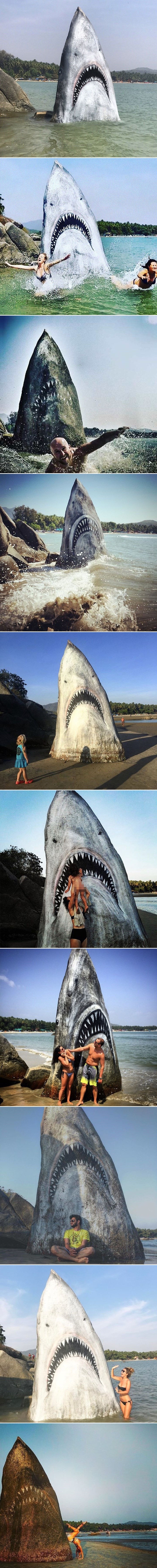 Umjetnik je običnu stijenu pretvorio u atrakciju. Sad se svi žele s njom slikati, pogledajte zašto