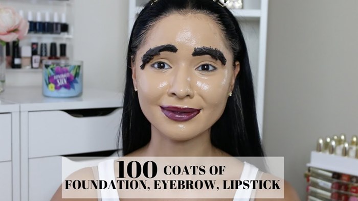 VIDEO Mlada djevojka na svoje lice stavila 100 slojeva šminke, rezultat je bio užasan