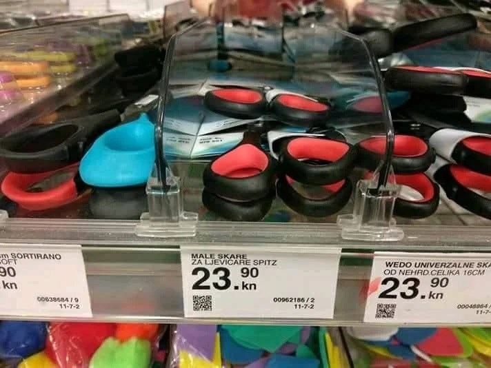 HDZ-ovci nikada ne bi kupili ove škare, natpis iznad cijene sve objašnjava