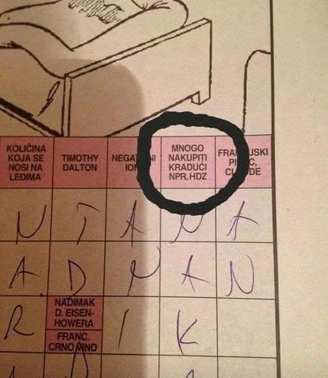 U križaljci se pojavila zagonetka koja se Plenkoviću neće nimalo svidjeti