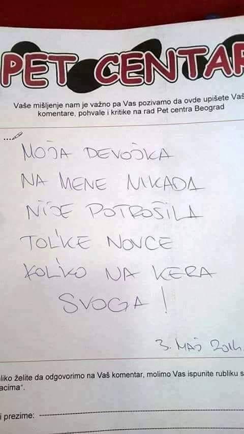 Razočarani dečko se požalio dućanu za kućne ljubimce i napisao što mu najviše smeta