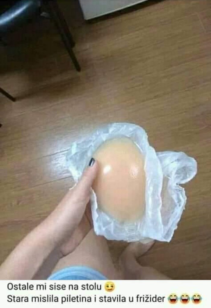 Na stolu je slučajno ostavila nešto što nije trebala, mama je mislila da je piletina pa ju je stavila u hladnjak