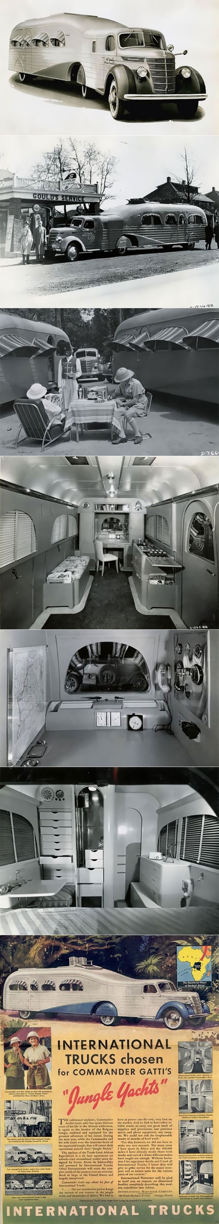 Stare slike otkrivaju kako je izgledala unutrašnjost luksuznih mobilnih domova iz 1930-ih godina