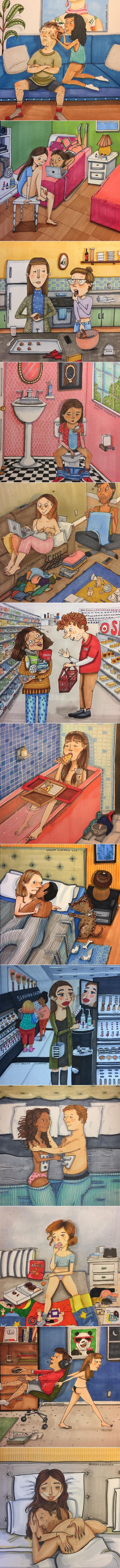 Slikarica je mjesecima promatrala prijatelje i bilježila kako žive, sigurno ćete se prepoznati u njenim ilustracijama