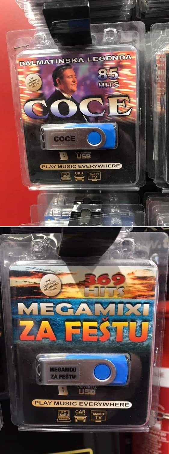 CD albumi su prošlost, ovaj dućan je glazbu počeo prodavati na USB stickovima