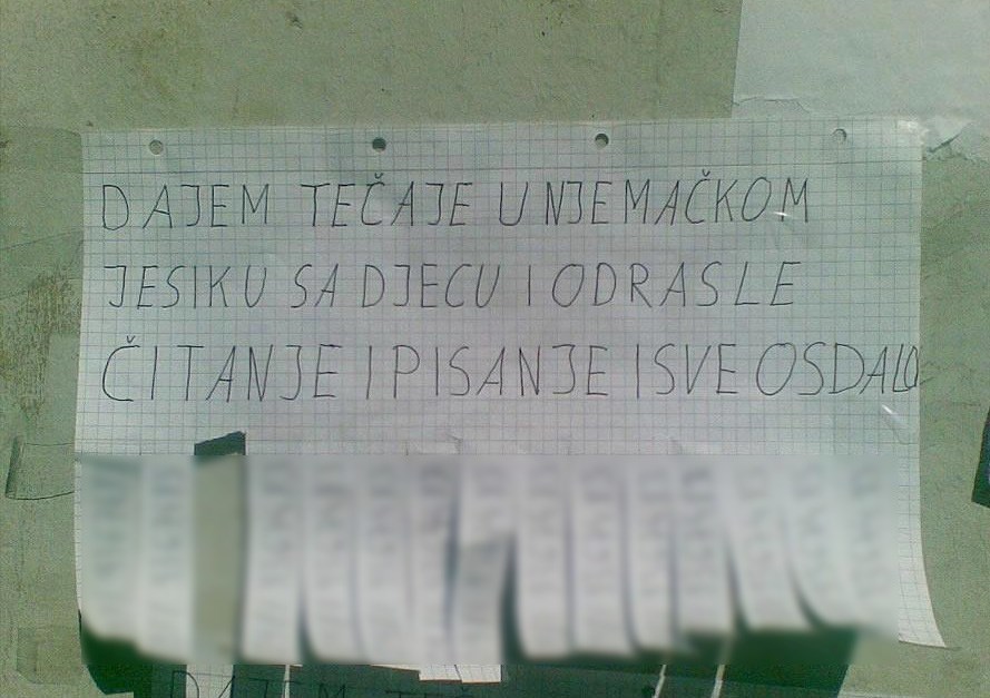 Svi se smiju ovom oglasu za instrukcije iz njemačkog, no ne primjećuju ključni detalj