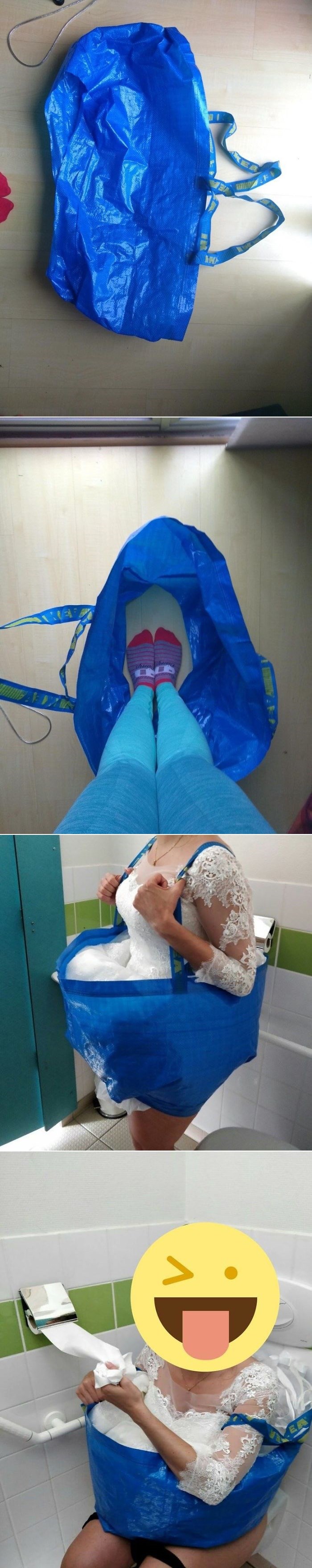 Mladenka nije htjela isprljati vjenčanicu u WC-u pa je smislila genijalan plan koji je postao hit