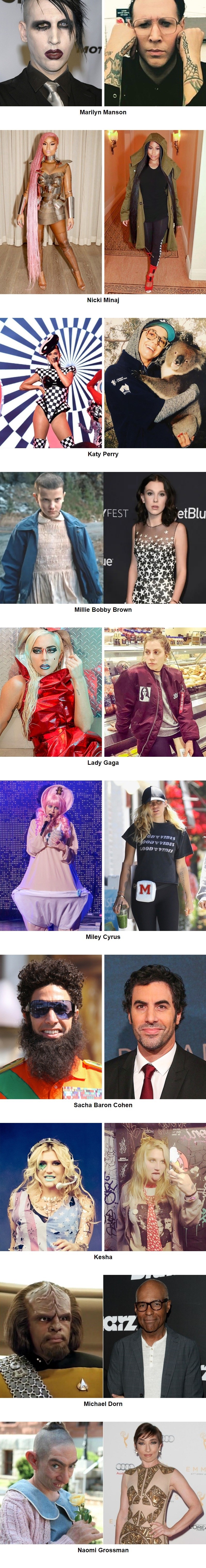 10 poznatih osoba koje u privatnom životu izgledaju potpuno drugačije