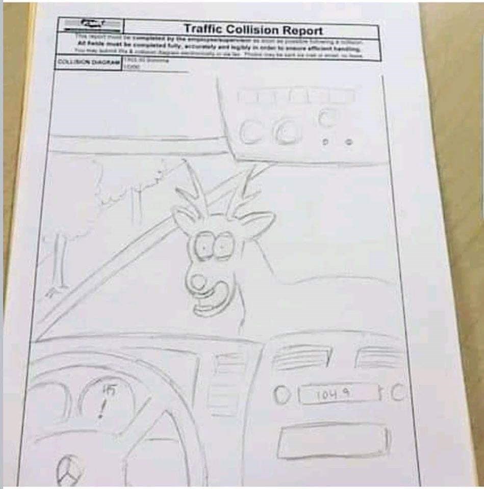 Vozač je napravio izvještaj o prometnoj nezgodi, policajci ovako nešto još nisu vidjeli