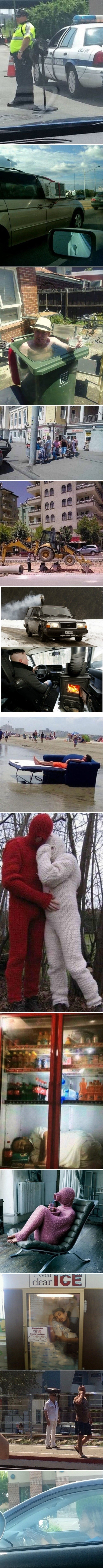 13 najsmješnijih slika ljudi koji se znaju nositi s ekstremnim vrućinama i hladnoćama