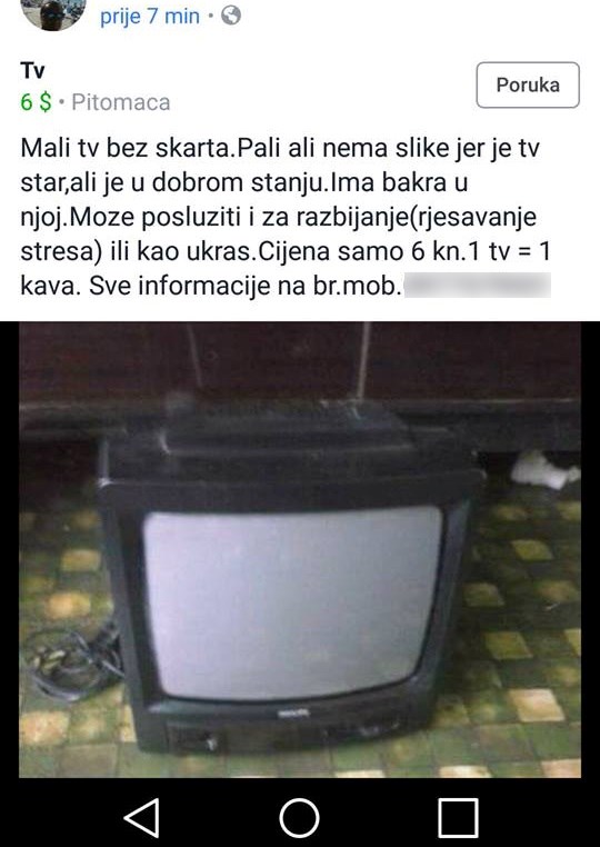 Ovo je sve samo ne običan oglas za TV, možete ga iskoristiti samo u određene svrhe