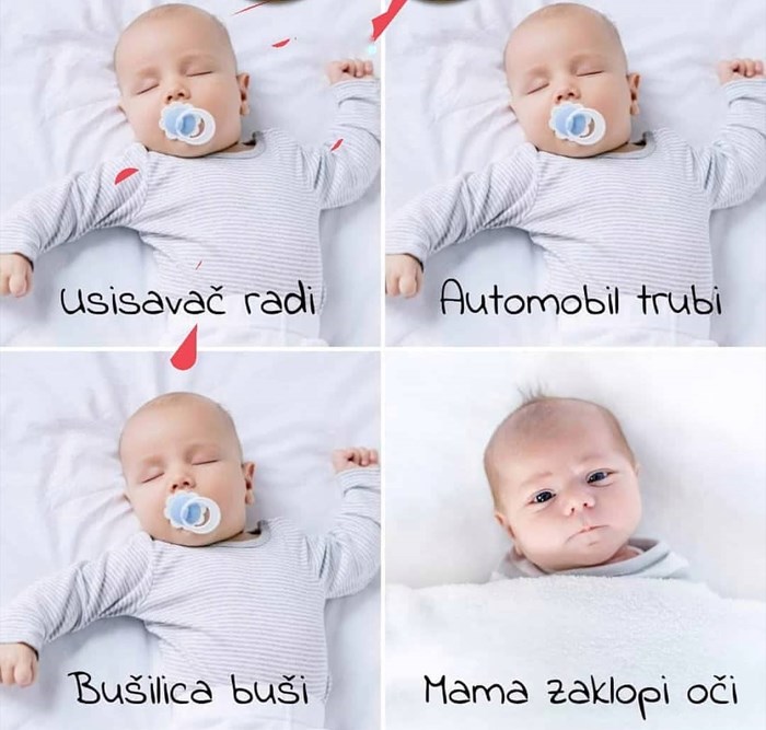4 slike koje pokazuju kako male bebe zaista funkcioniraju, svi roditelji će se složiti