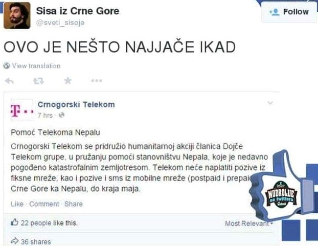 Crnogorac vidio "najjaču humanitarnu pomoć ikad", ovakva velikodušnost se rijetko kad viđa