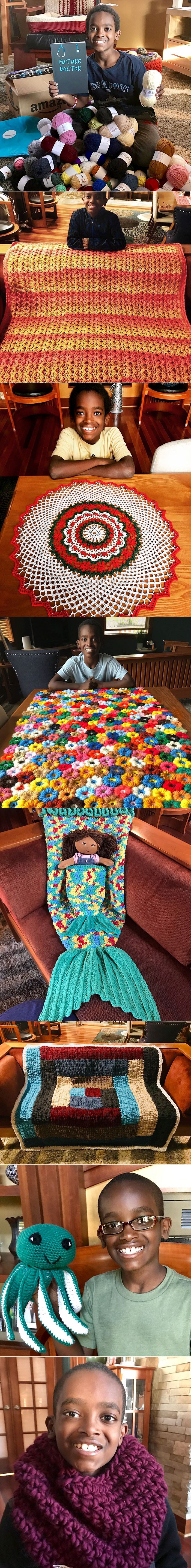 Ovaj dječak je naučio heklati kad je imao 5 godina, danas izrađuje nevjerojatne stvari