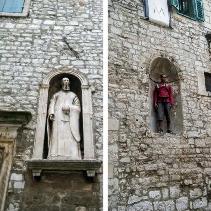 Nakon što je vidio naše stare dalmatinske građevine, ovaj je turist znao kako se želi slikati