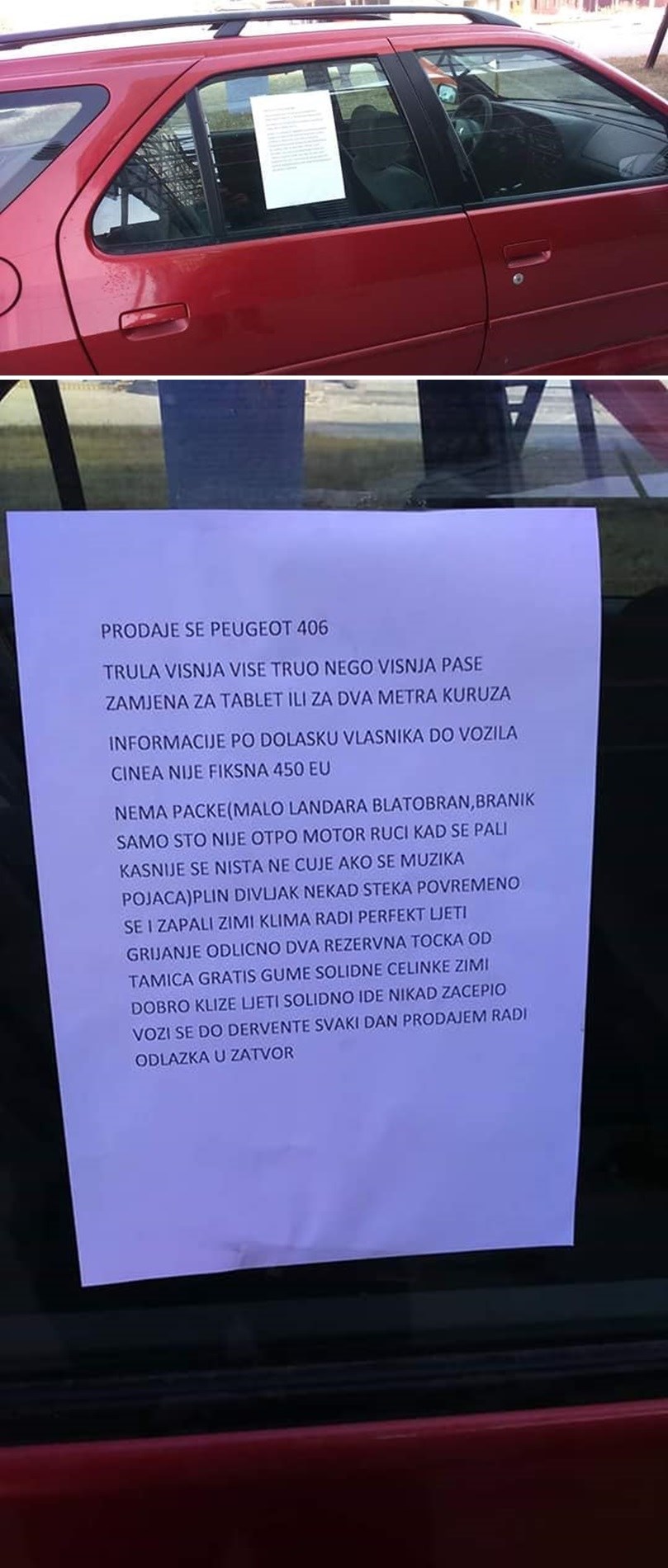 Iskreniji oglas od ovoga nećete naći: Čovjek prodaje auto, ni sami nećete znati kako reagirati na razlog prodaje