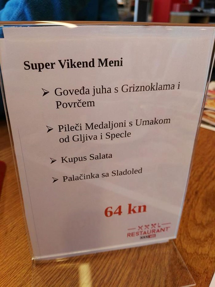 Evo što se dogodi kada jelovnik napiše netko kome hrvatski nije jača strana