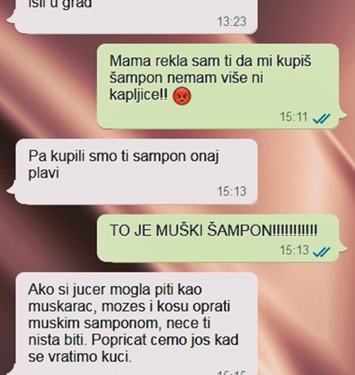 Kćer se ljutila kad su joj kupili šampon za muškarce, no mama je imala neugodno objašnjenje
