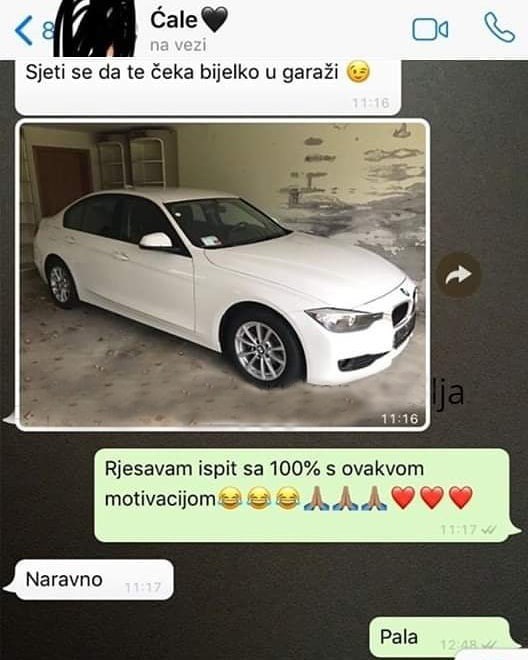 Tata je htio motivirati kćer novim autom u garaži, evo što mu je odgovorila nakon ispita