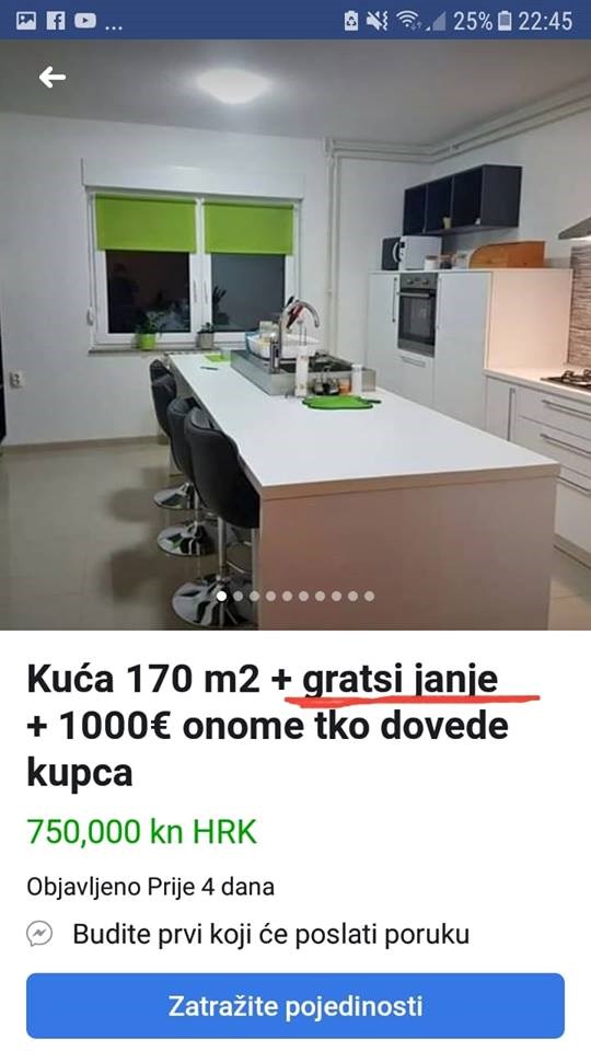 HIT OGLAS Prodaju kuću u Vinkovcima, a ono što nude kao poklon nasmijalo je mnoge