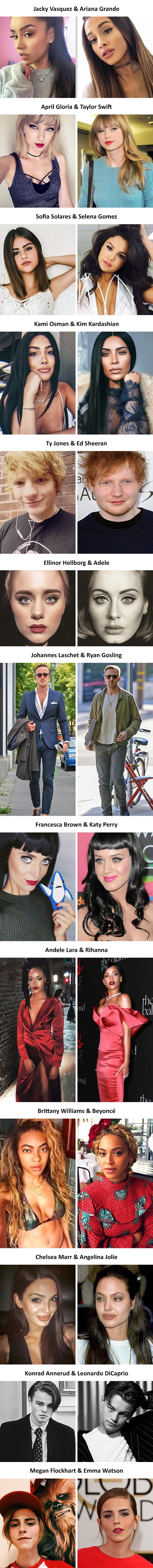 Ove poznate osobe imaju identične dvojnike koji mogu zbuniti i najveće obožavatelje