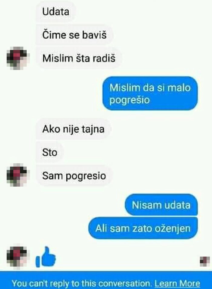 Lik se upucavao udanoj ženi, a onda je saznao nešto zbog čega se više nije javljao