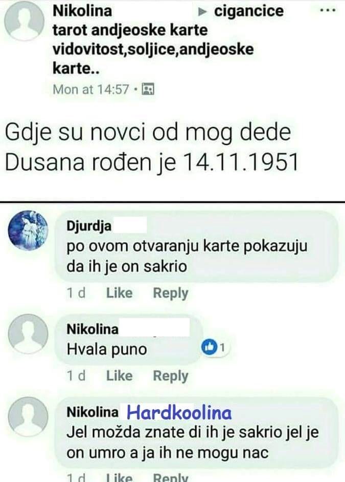 Djed sakrio novac: Nepoznata osoba nudi tarot usluge preko Facebooka, postoje ljudi koji joj stvarno vjeruju
