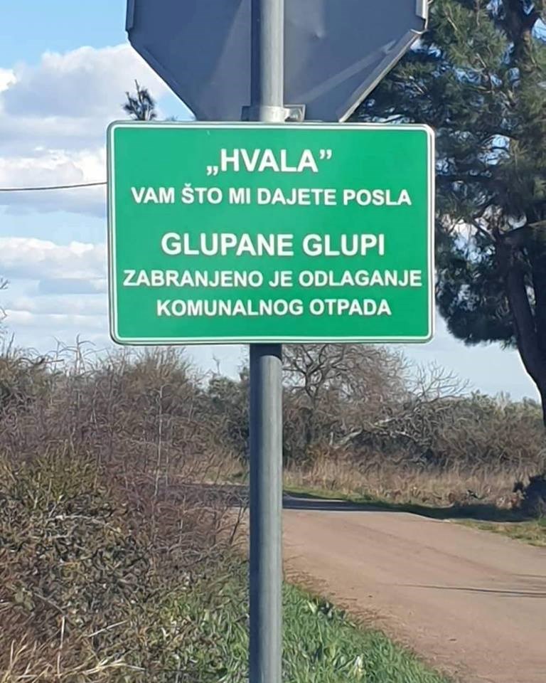 U Biogradu na Moru su jasno dali do znanja što misle o ljudima koji bacaju otpad po prirodi