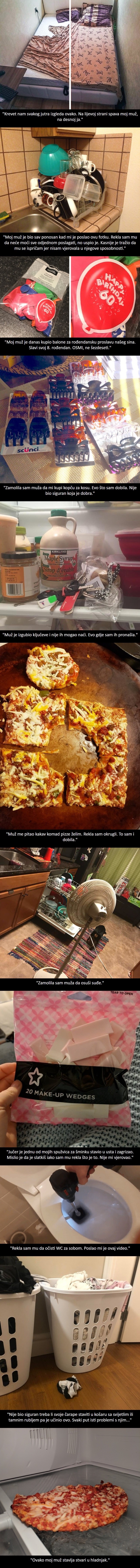 Urnebesne fotke koje dokazuju da je život s muževima sve samo ne jednostavan