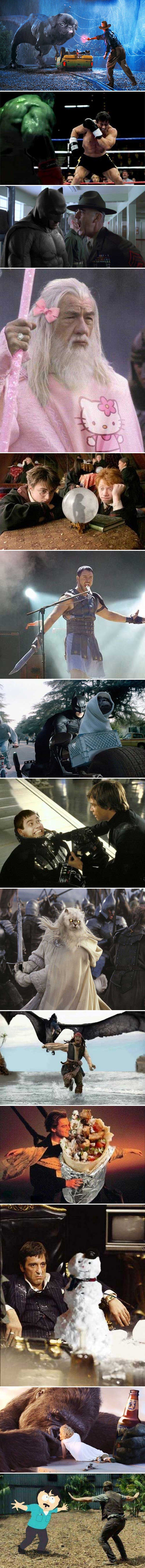 Scene iz poznatih filmova izgledaju puno zanimljivije kad im dodamo neočekivane detalje