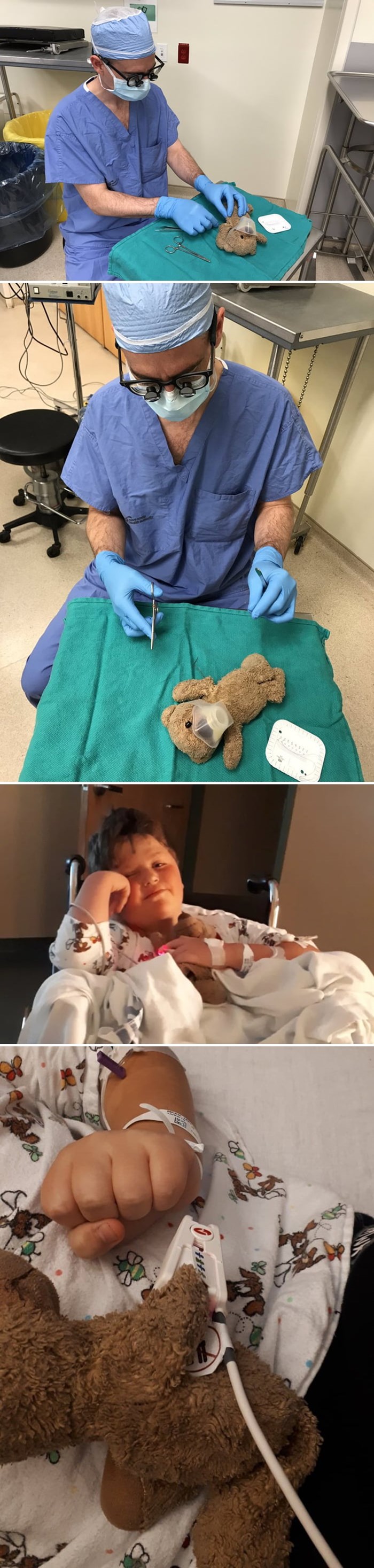 Kirurg je operirao plišanog medvjedića kako bi utješio dječaka prije ozbiljnog zahvata