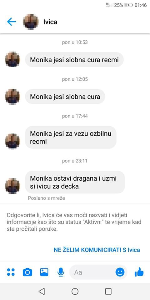 Čovjek ne zna odustati: Djevojka pokazala kakve joj poruke stižu na društvenim mrežama