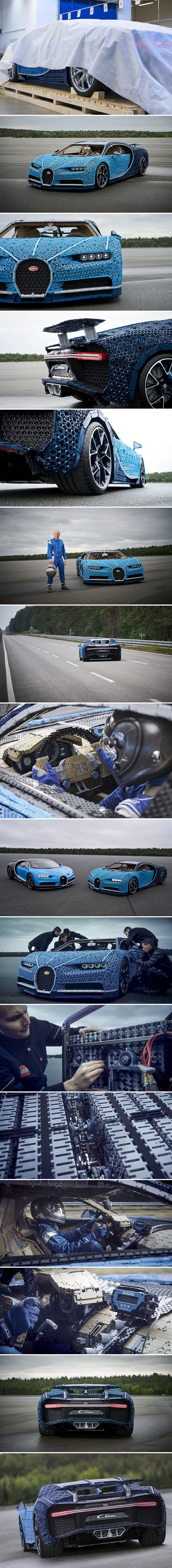 LEGO je složio Bugatti Chiron od preko milijun kockica, probna vožnja izgledala je nestvarno
