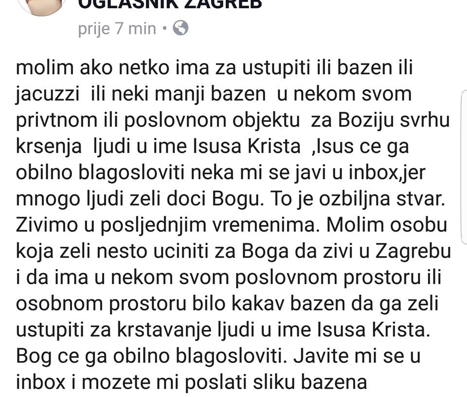 Netko je smislio genijalan plan: Preko oglasnika traži besplatan jacuzzi koji će koristiti u "Božje svrhe"