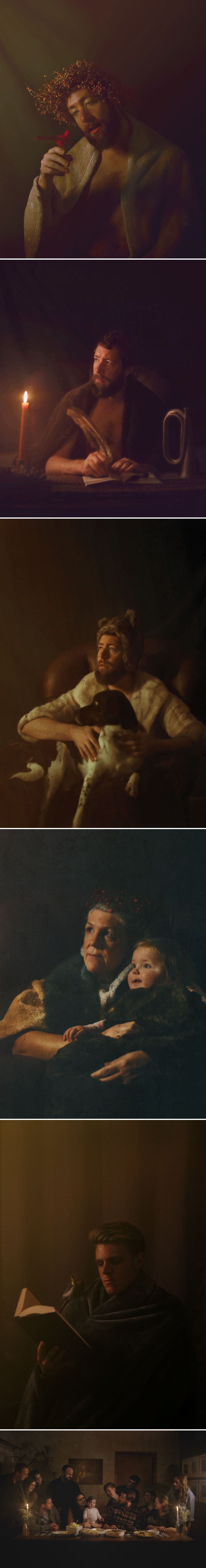 Obitelj i prijatelje ukrasio je na poseban način pa izradio fotke koje izgledaju kao stare renesansne slike