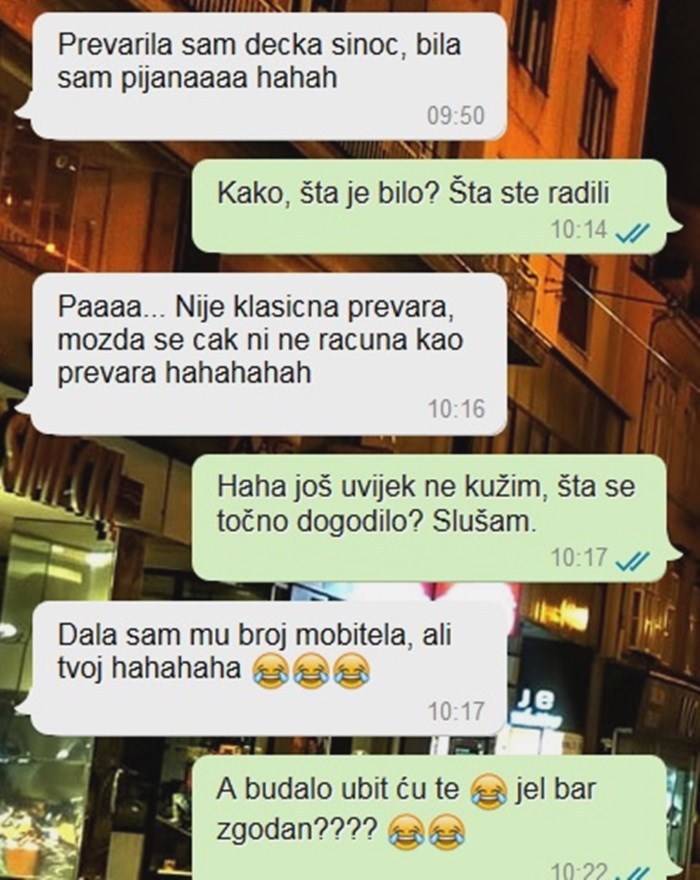 Prijateljici je rekla da je prevarila dečka pa joj otkrila što se zapravo dogodilo