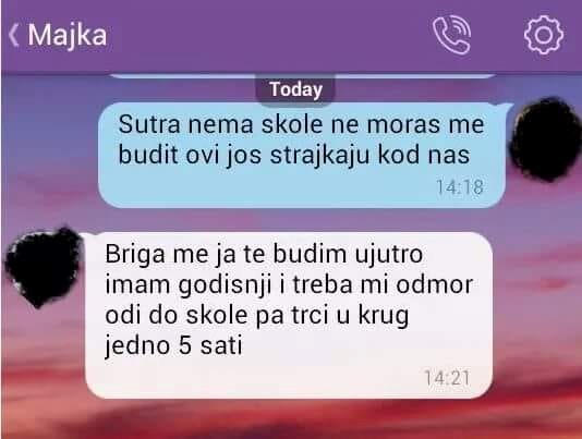Dijete je javilo da neće morati ići u školu, mama je otišla na godišnji i odmah smislila plan