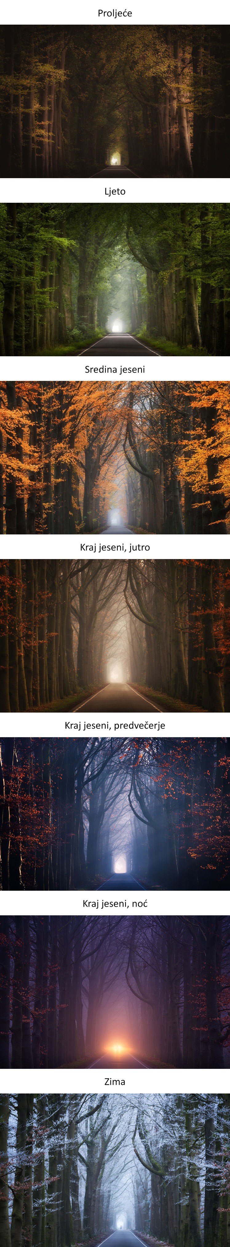 Fotograf slikao isto mjesto u svim godišnjim dobima, rezultat je magičan