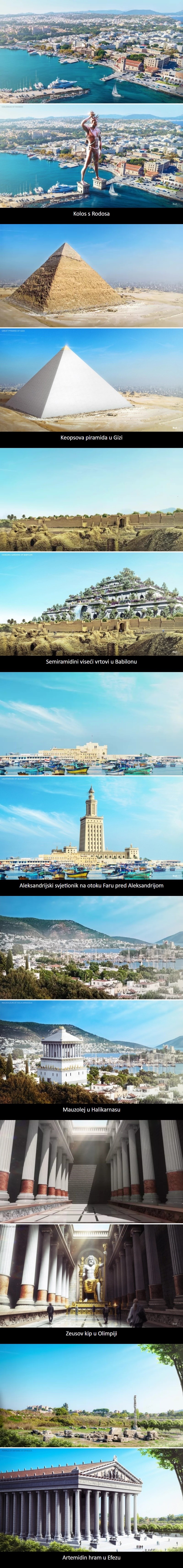 Svjetskim čudima su pomoću računala vratili stari sjaj, evo kako bi izgledala u današnjem svijetu