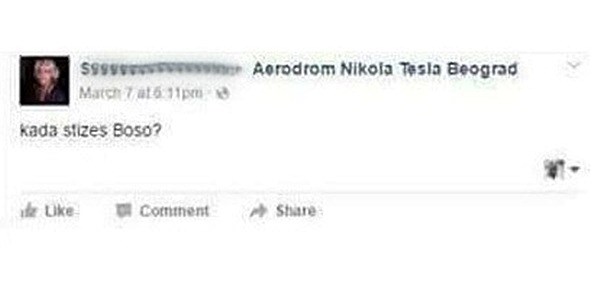 Još uvijek ne shvaća kako funkcionira Facebook: Gospođa ostavila simpatično pitanje na stranici zračne luke