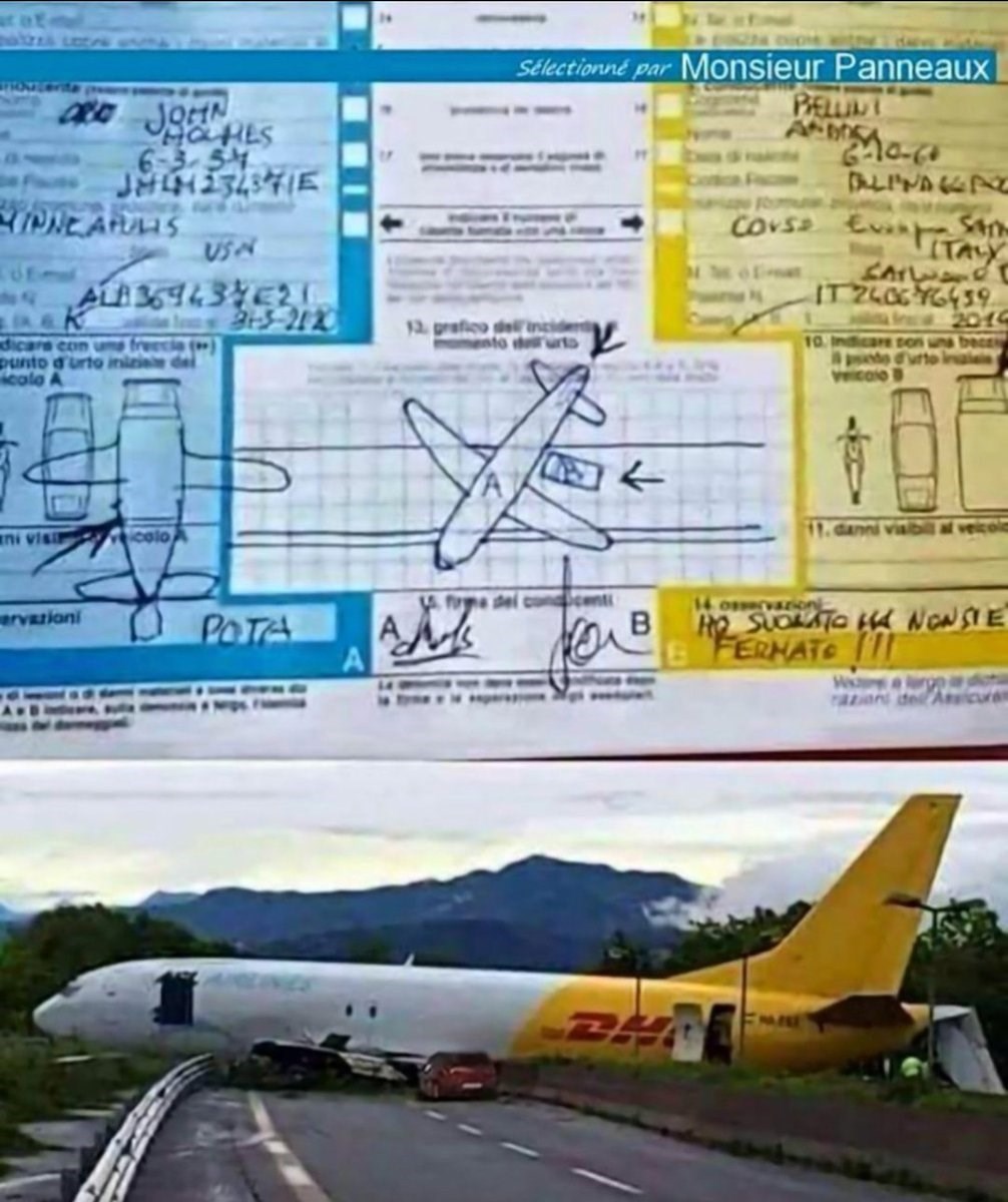 Ispunili su zapisnik nakon neobičnog sudara na autocesti, fotografija i crtež začudili su svijet