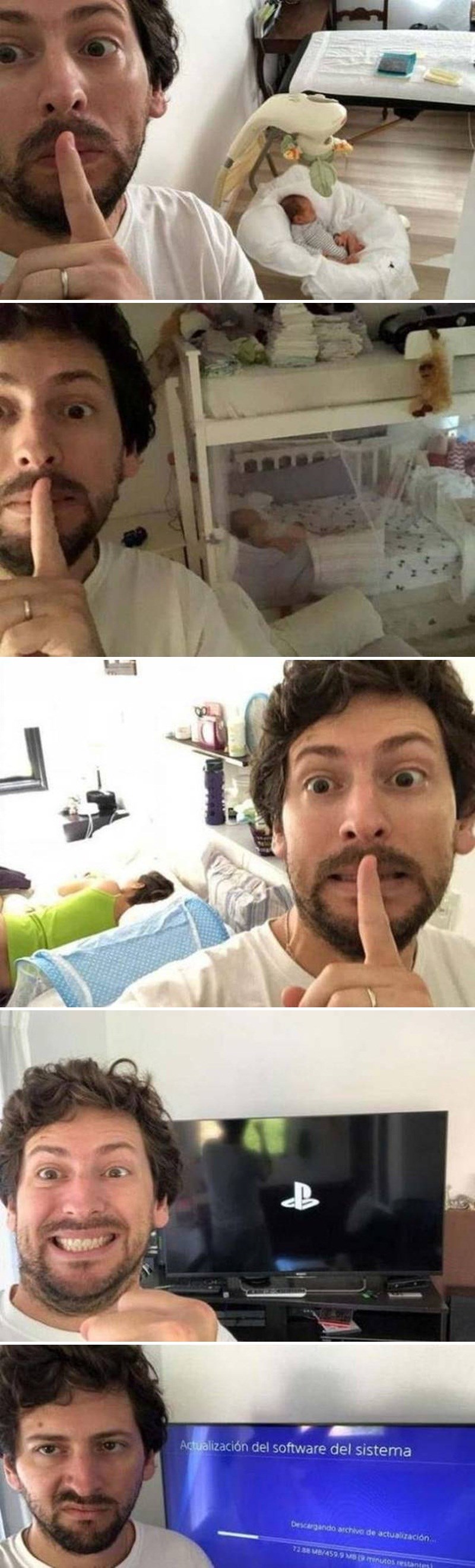 Ovih nekoliko fotografija mladog tate dokazuje da život ponekad stvarno nije fer