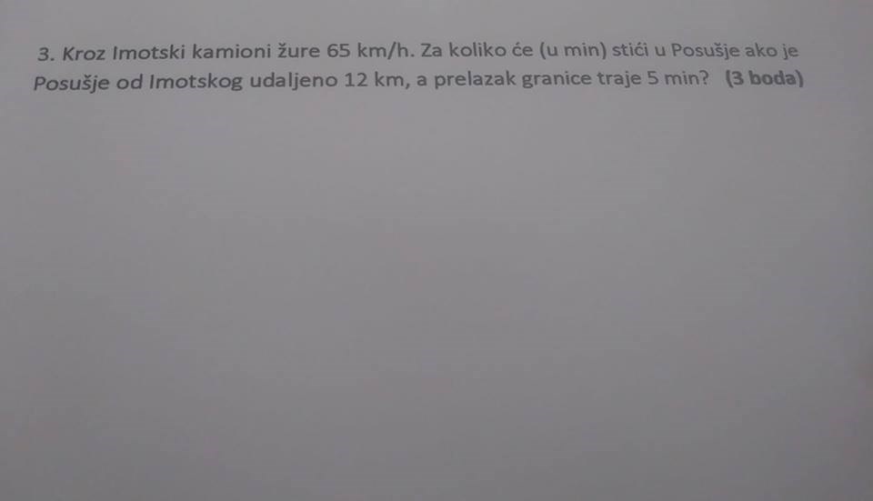 Hoće li djeca i ove školske godine dobivati ovakve "maštovite" zadatke iz fizike?
