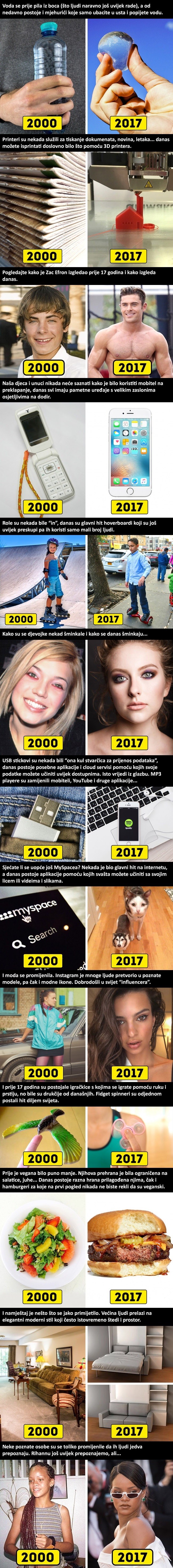 13 zanimljivih primjera koji pokazuju koliko se svijet promijenio u zadnjih 17 godina