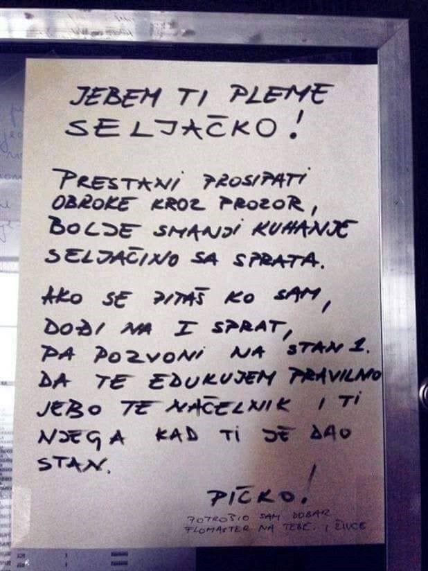 Dobio je stan od načelnika pa počeo raditi probleme, a onda mu je susjed opasno zaprijetio