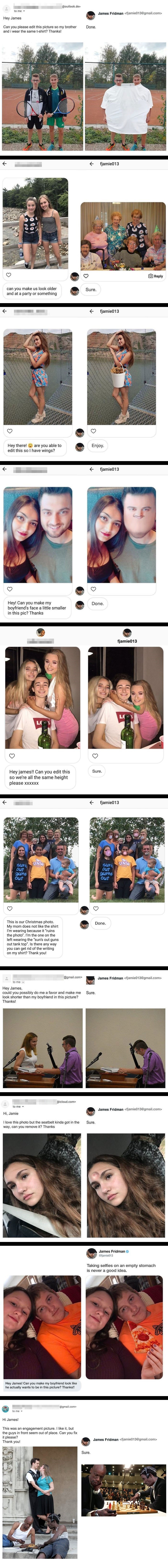 Photoshop majstor ponovno nasmijava internet: Ovo su radovi trolla koji zahtjeve ljudi shvaća previše doslovno