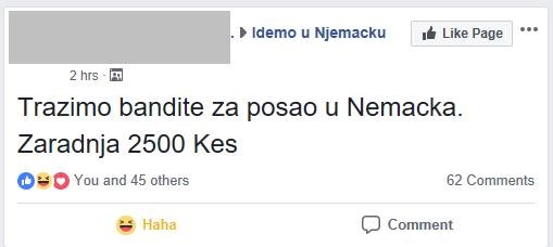 Balkanskim lopovima cvjeta posao u Njemačkoj: Odlučili su se proširiti, evo što su objavili na Facebooku