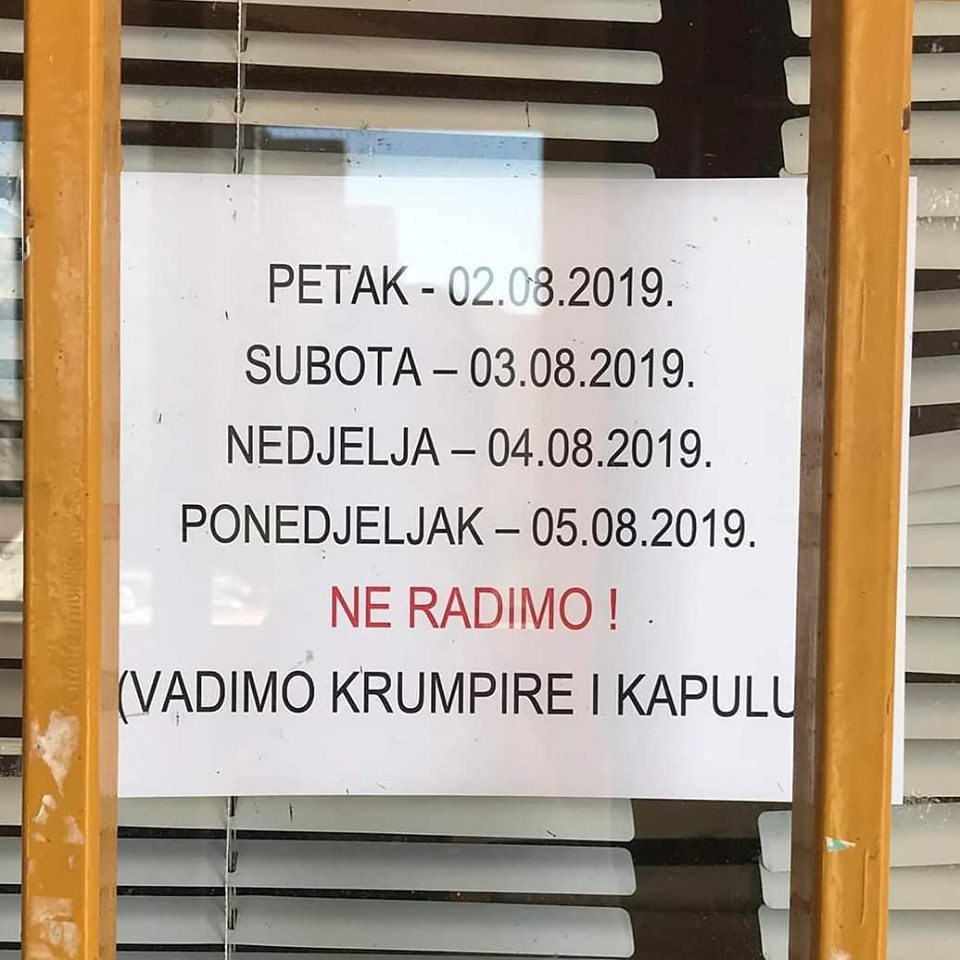 Iskreni vlasnici radnje napisali su zbog čega ih nema nekoliko dana, evo što je nasmijalo Dalmatince